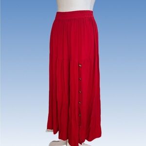 CRAZY COW GIRL Chic Maxi Skirt size S